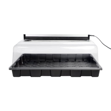 Germination Kit Plastic Seed Starter Tray with Grow Lights for Indoor Planting