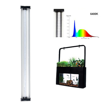 EDK 12" 12w 6400k Full Spectrum LED Grow Light for Desktop Mini Gardens, Herbs, Potted Plants, Seedling Trays