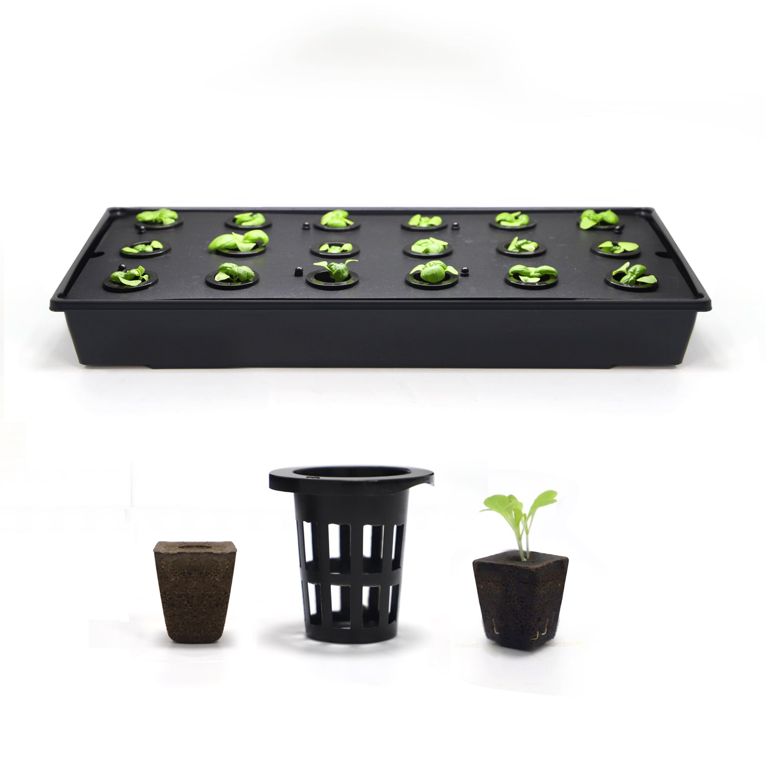 Self-Watering 18 Holes 1020 Hydroponic Garden Seed Propagation Starter Tray Kit