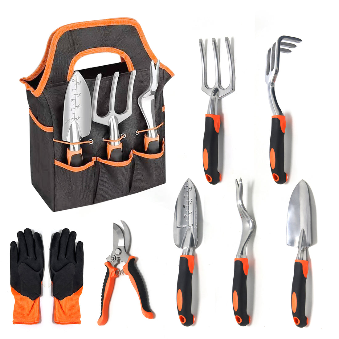 8 Piece Premium Gardening Tool Gift Set for Beginners